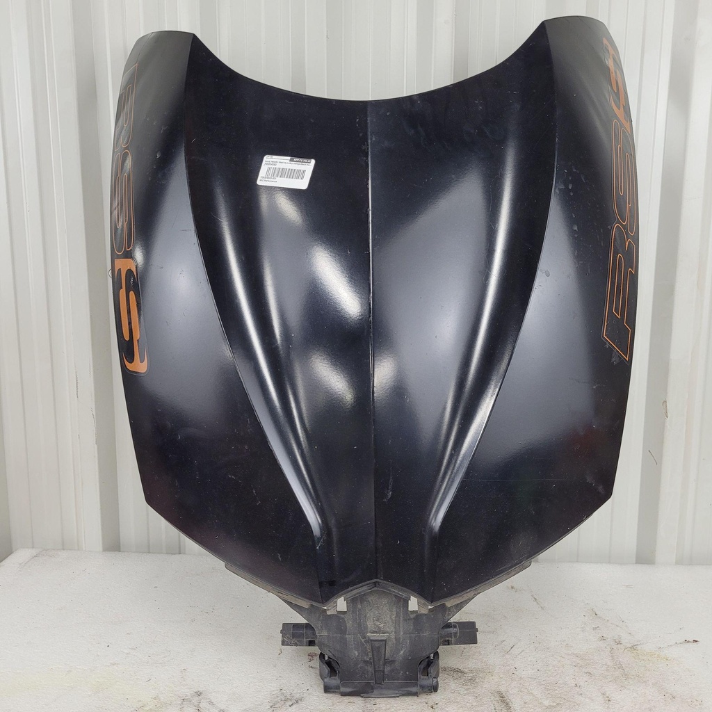hood, metallic black rs-s alloy orange-black model