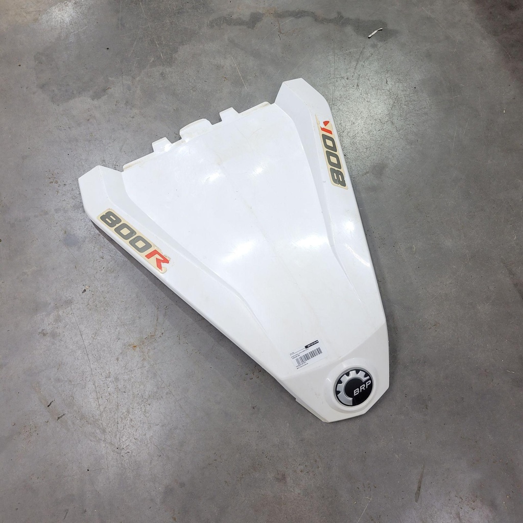 bright white, removable hood