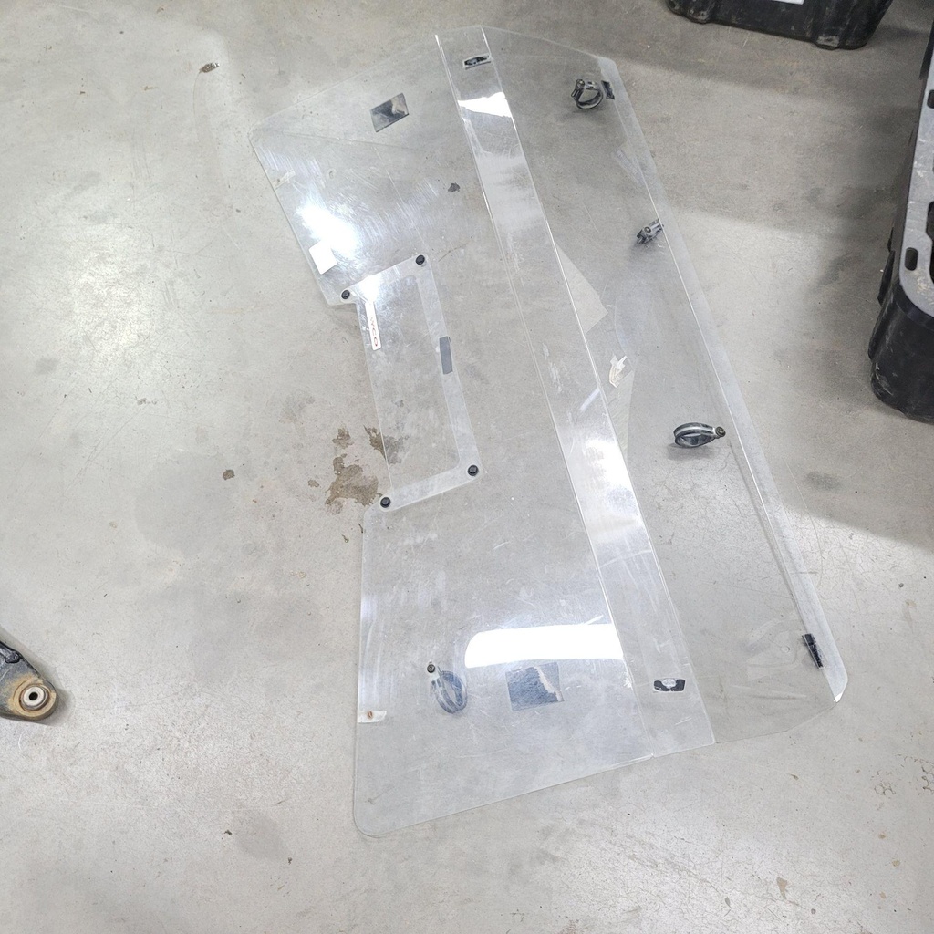 Rear UTV Windshield