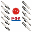 Set of 10 NGK DCPR8E Spark Plugs (Cooler) - For Harley-Davidson Stage 1 / Modified Engine