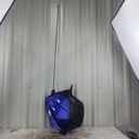 lh arm cover, blue blue model
