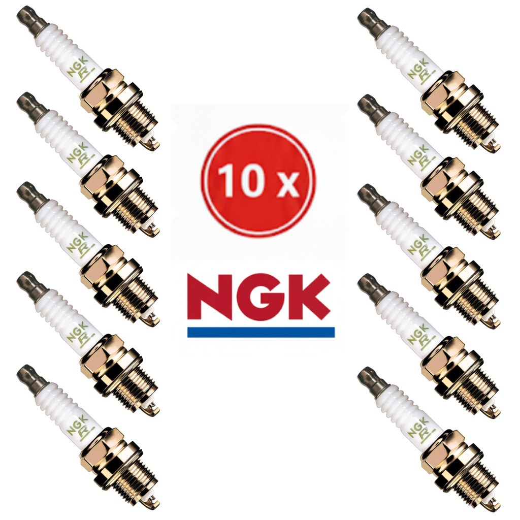 [BPR9ES] Lot de 10 Bougies NGK BPR9ES (Isolant Projeté) - Anti-Encrassement pour Motoneige, Bateau, 2 Temps