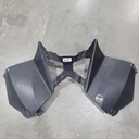 console, lower - w/warning decals - black (inc. 12-15)