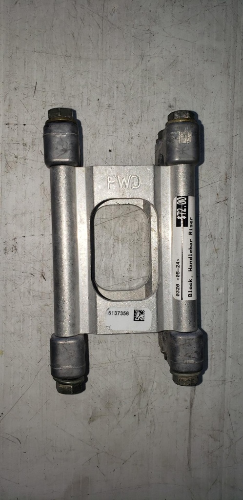 [5137356-001] handlebar riser block, 89 mm (5137356-001)